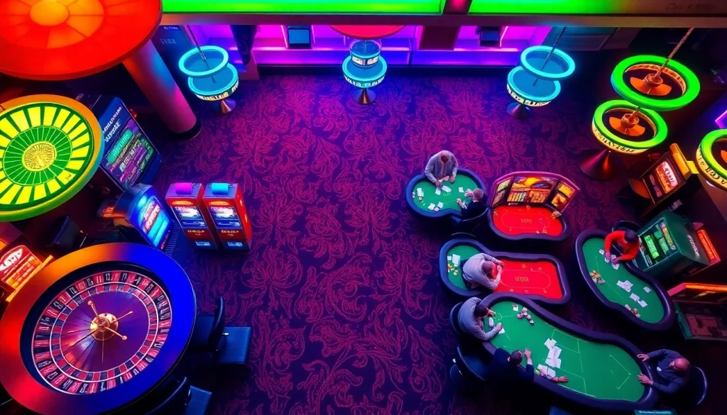 Experience the excitement of a casino environment at https://rr88k1.com/, where players engage at roulette and poker tables.